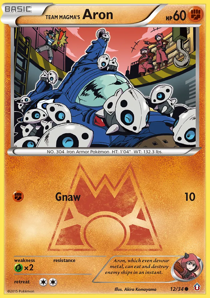 Team Magma's Aron card image