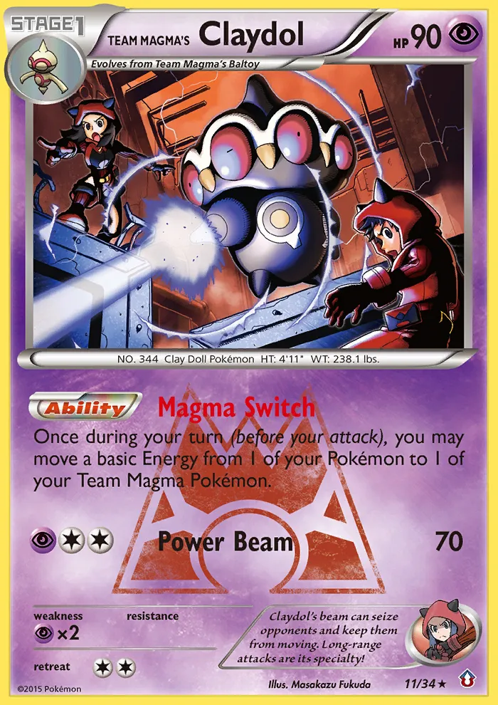 Team Magma's Claydol #11 card image
