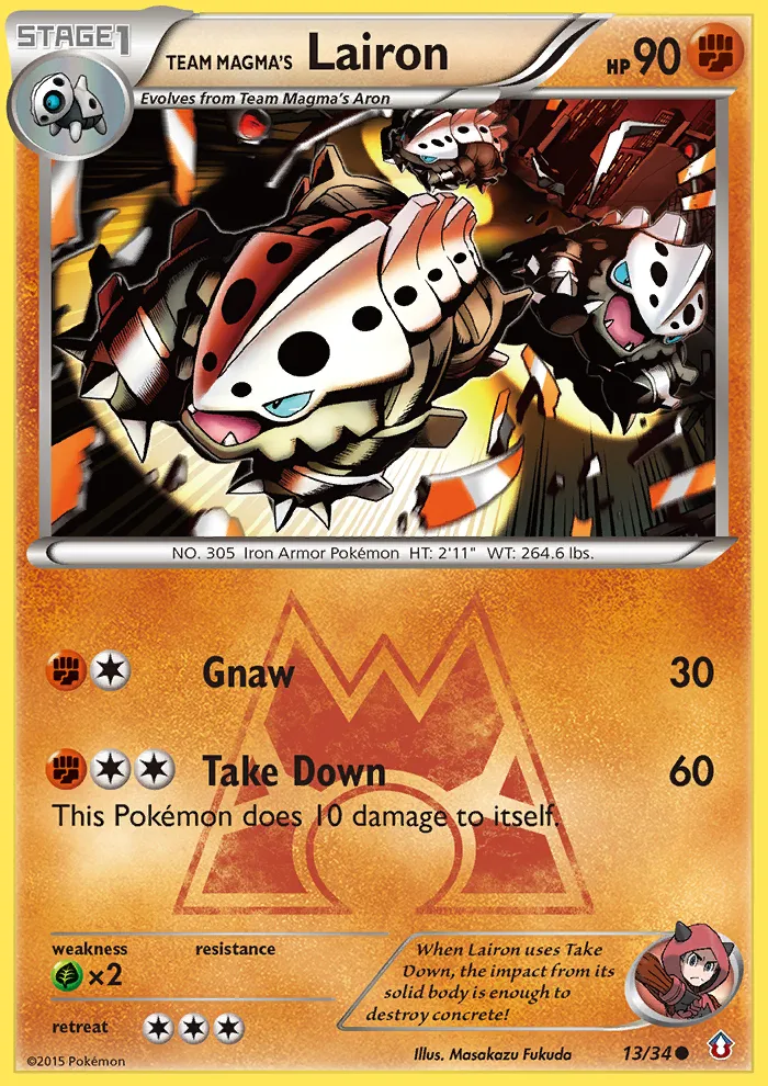 Team Magma's Lairon card image