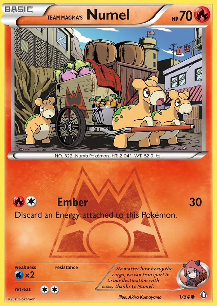 Team Magma's Numel card image