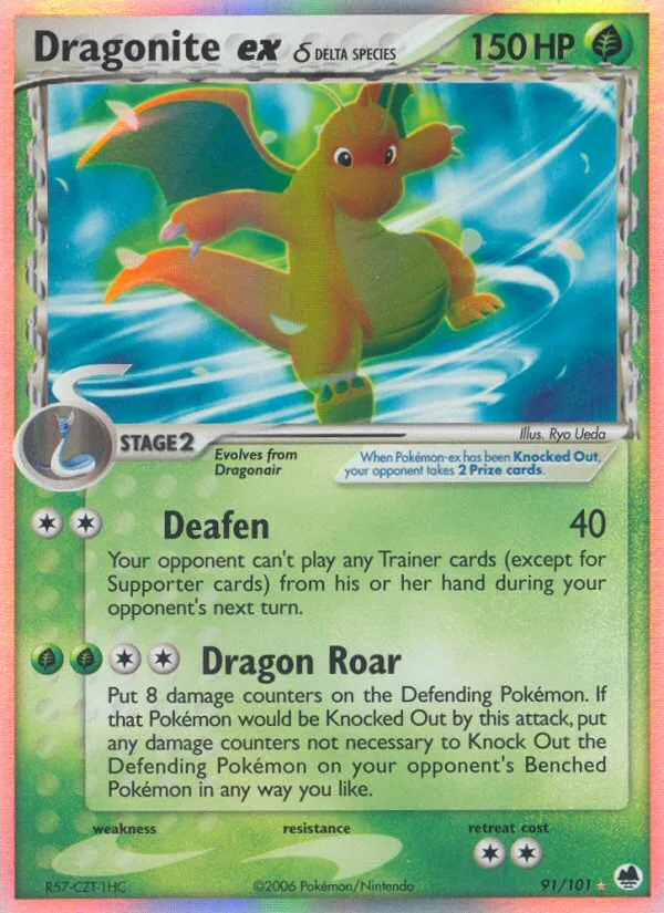 Dragonite ex (Delta Species) #91 card image