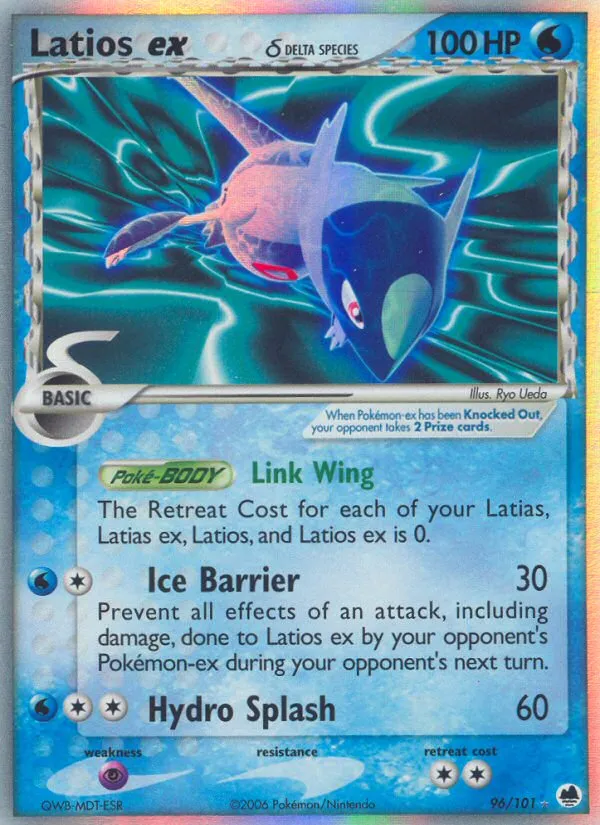 Latios ex (Delta Species) #96 card image