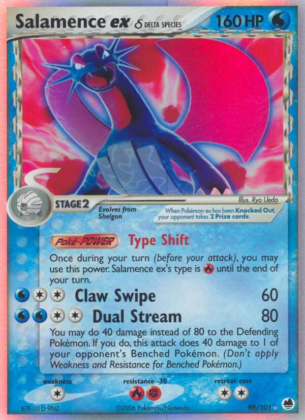 Salamence ex (Delta Species) #98 card image