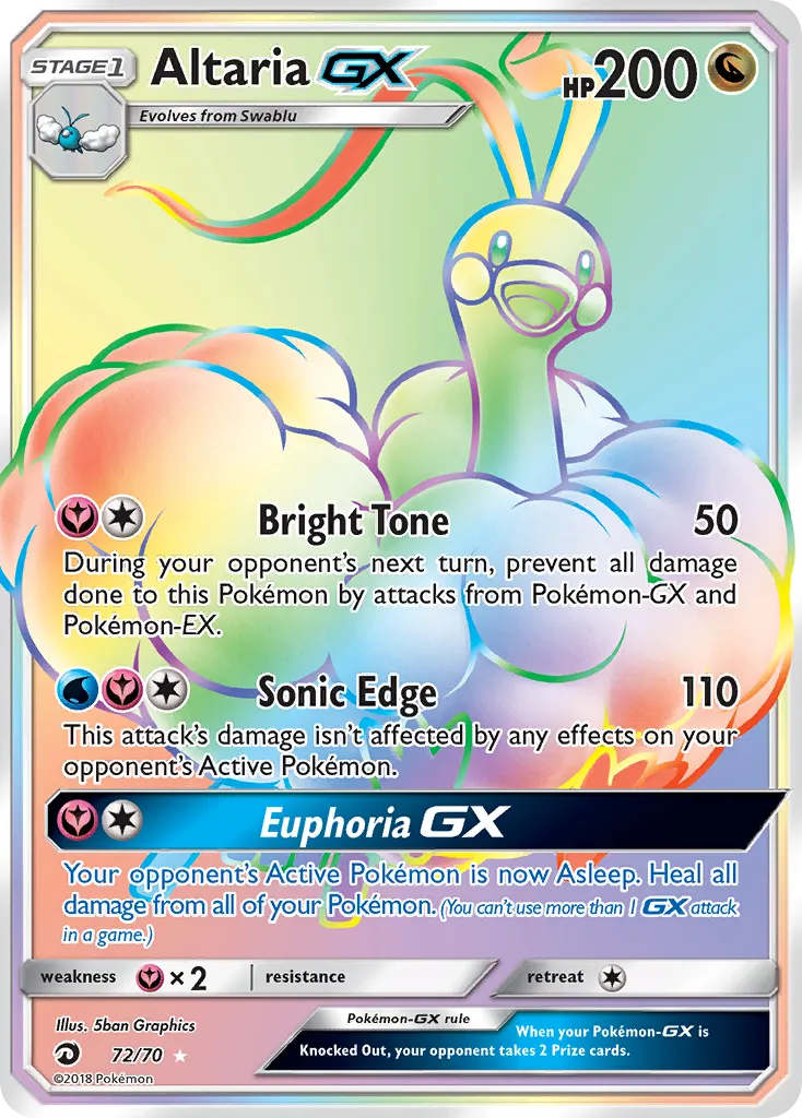 Altaria-GX #72 card image