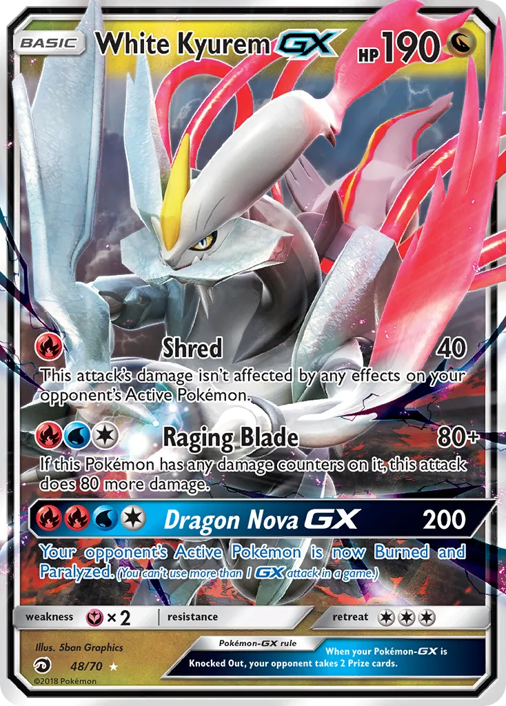 White Kyurem-GX card image