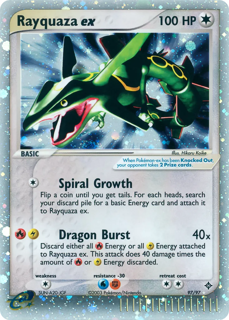 Rayquaza ex #97 card image
