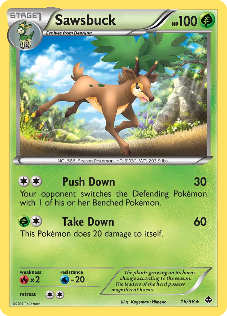 Sawsbuck #16 card image