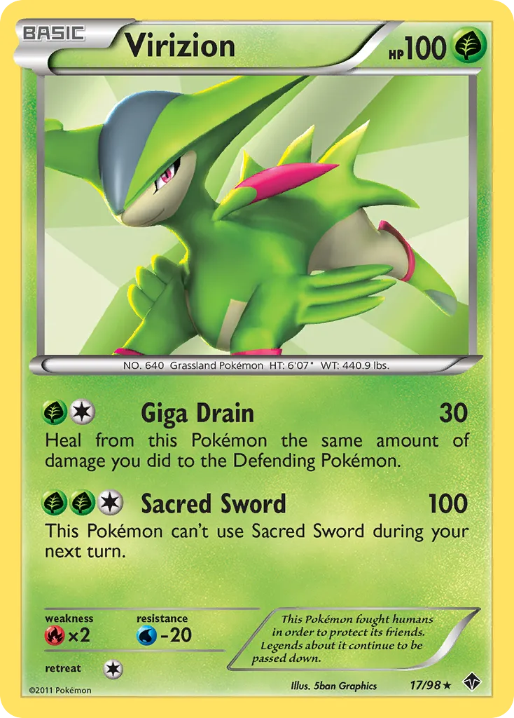 Virizion card image