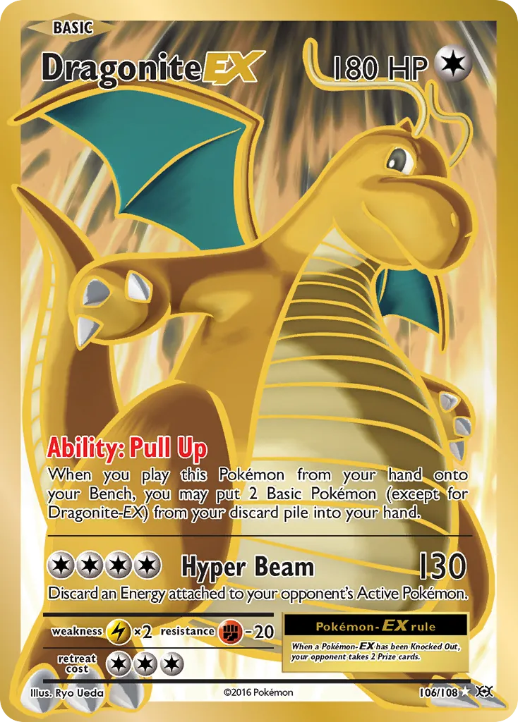 Dragonite-EX #106 card image