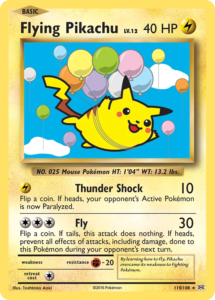 Flying Pikachu card image