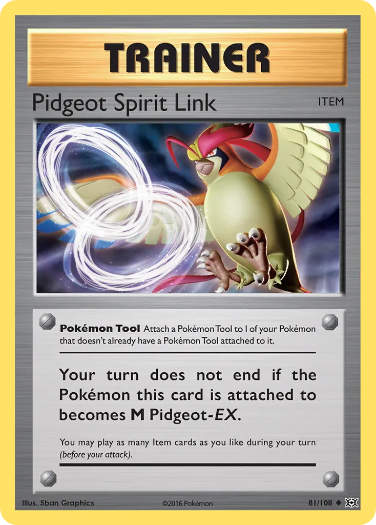 Pidgeot Spirit Link card image