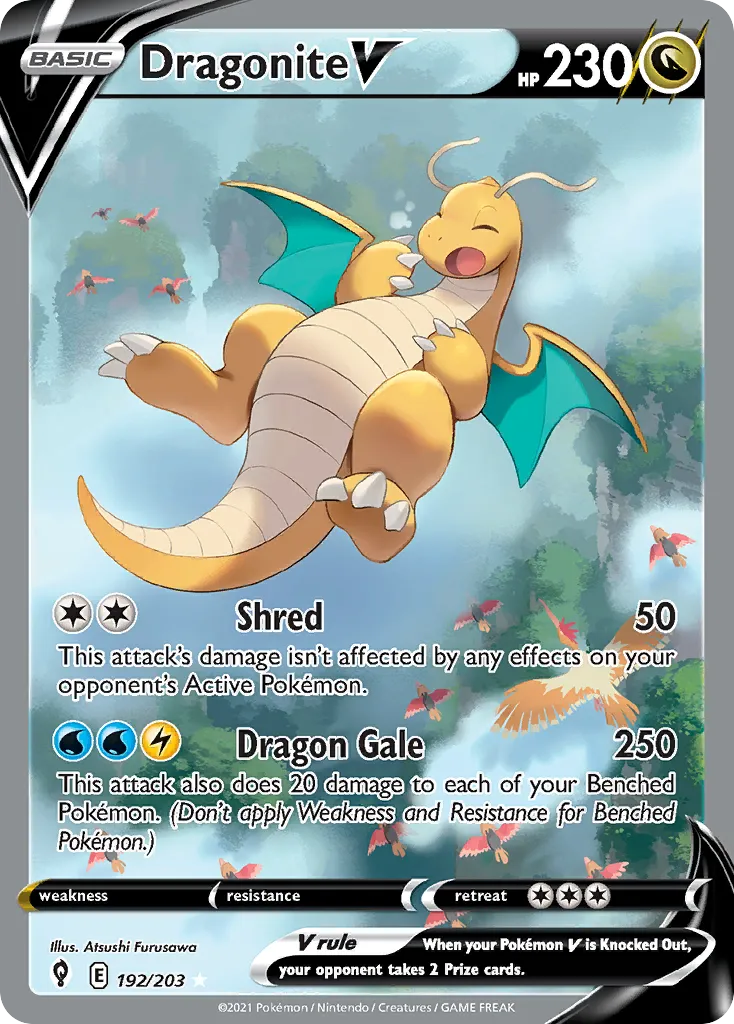 Dragonite V #192 card image