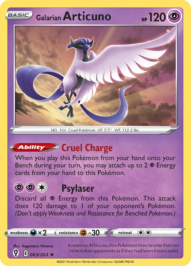 Galarian Articuno card image