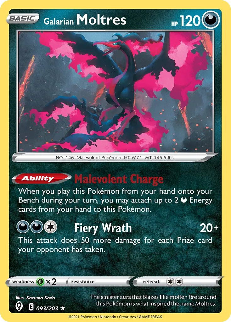 Galarian Moltres card image