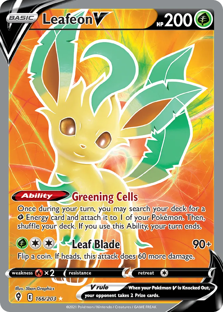 Leafeon V card image