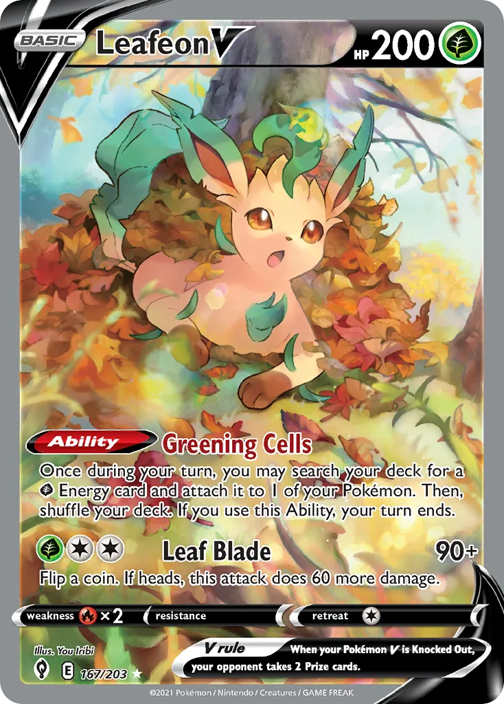 Leafeon V card image