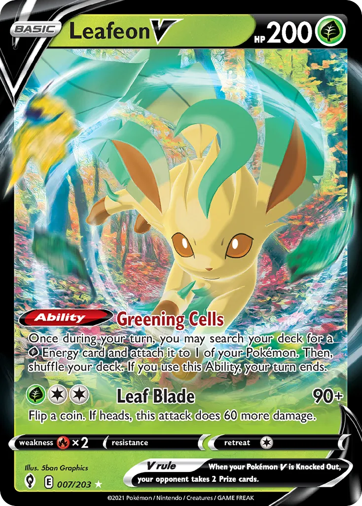 Leafeon V card image