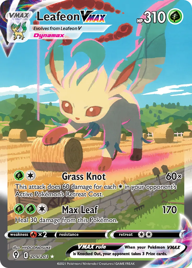 Leafeon VMAX #205 card image