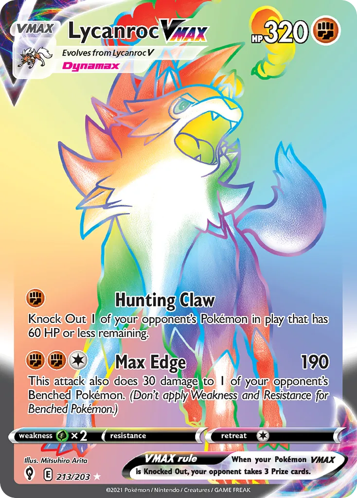 Lycanroc VMAX card image