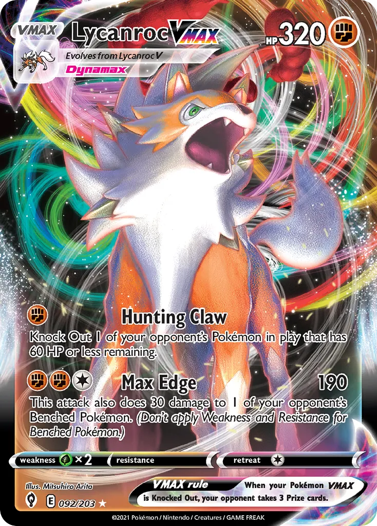 Lycanroc VMAX card image