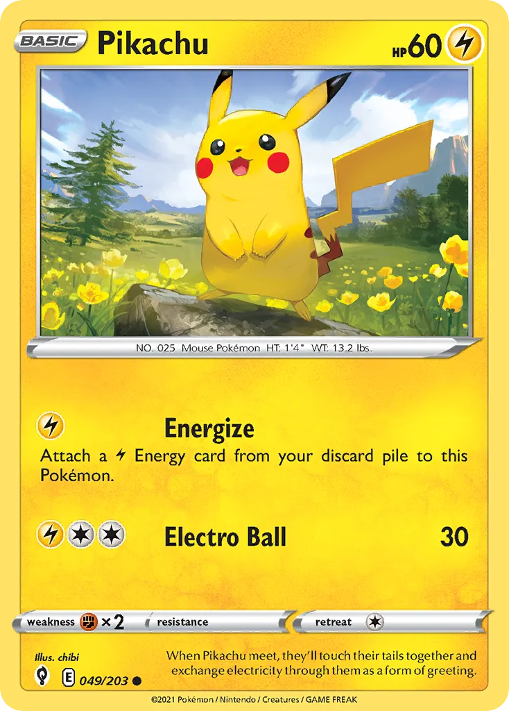 Pikachu card image
