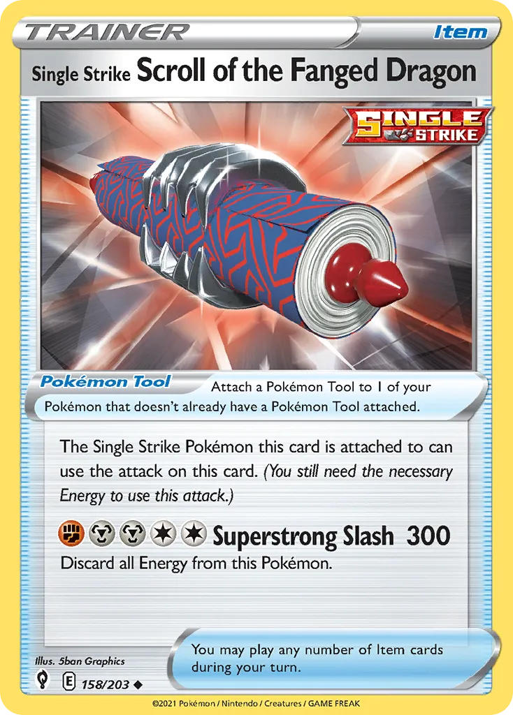 Single Strike Scroll of the Fanged Dragon card image