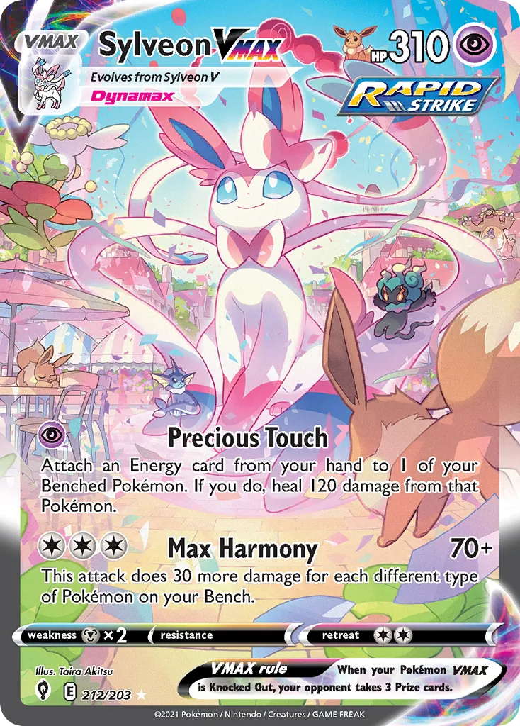 Sylveon VMAX #212 card image