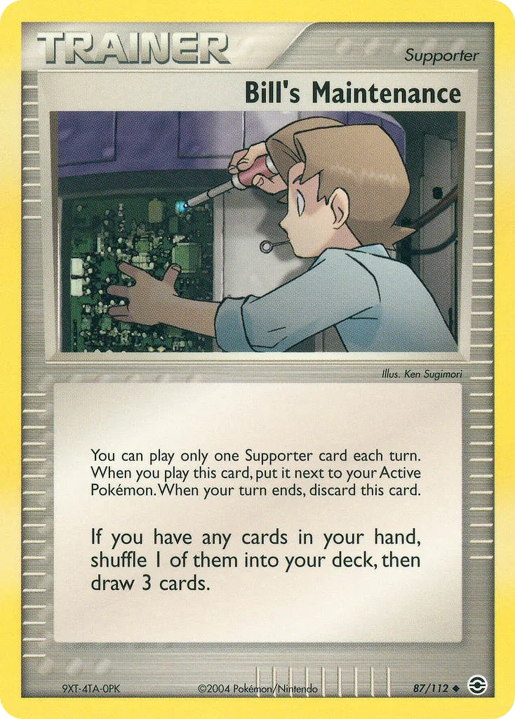 Bill's Maintenance card image