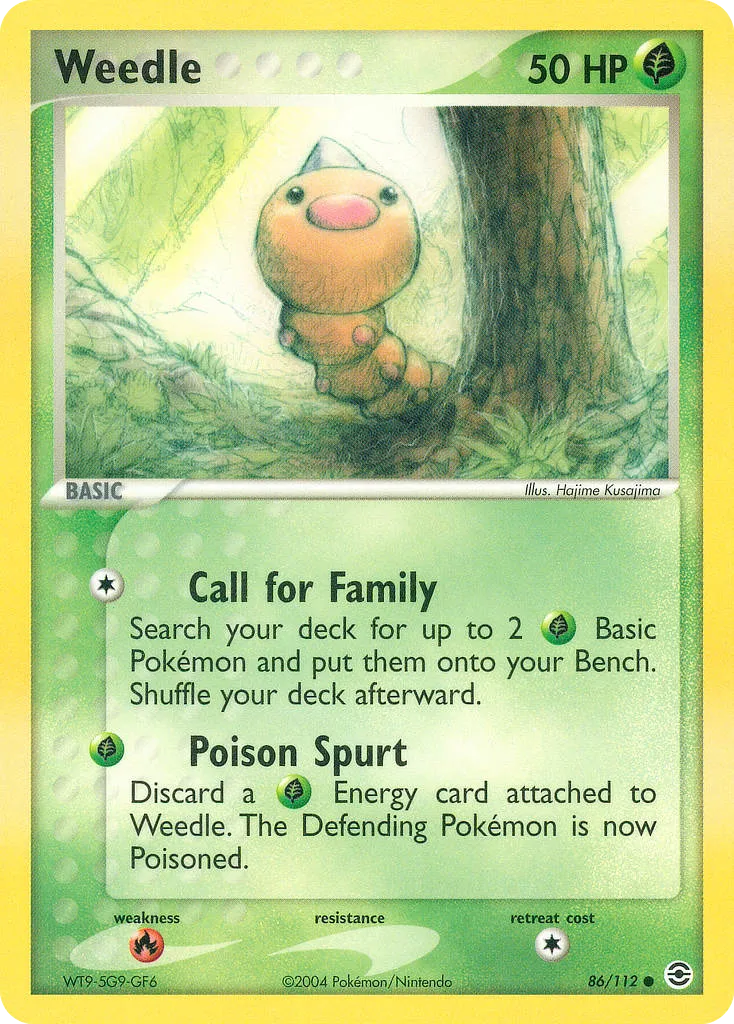 Weedle card image