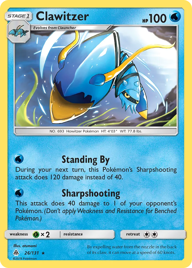 Clawitzer card image