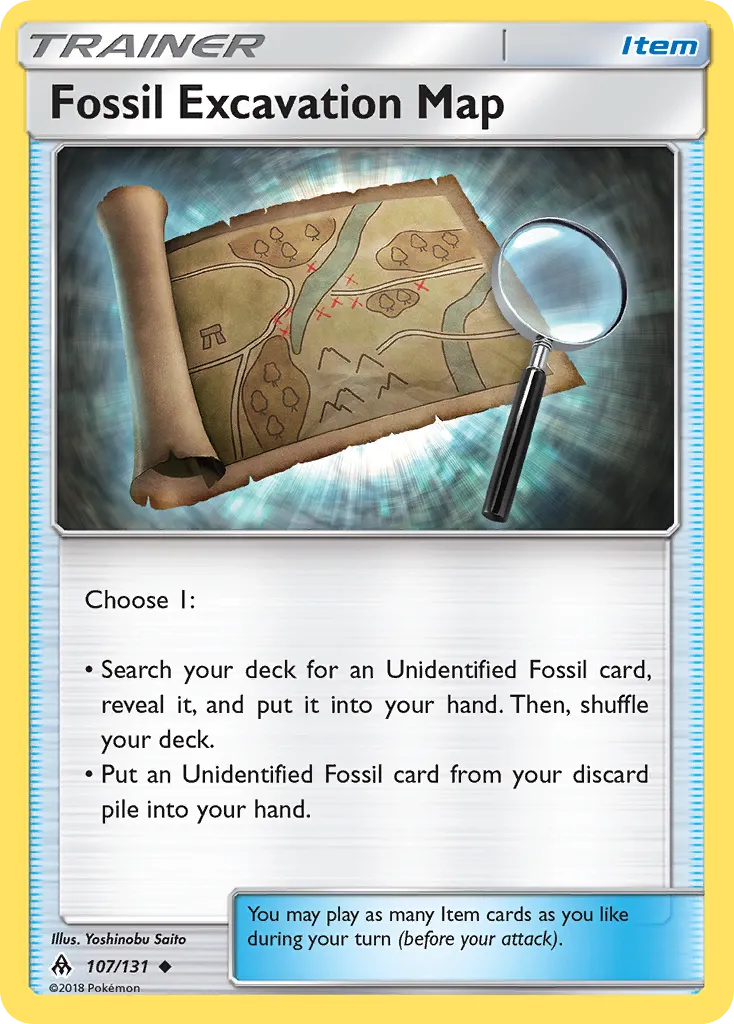 Fossil Excavation Map card image