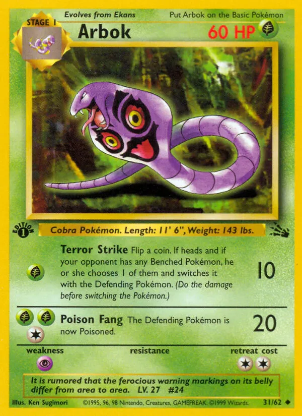 Arbok card image