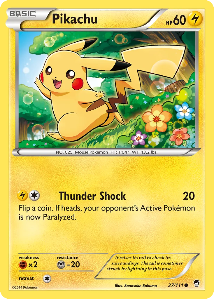 Pikachu card image