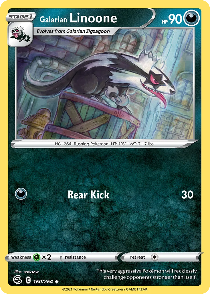 Galarian Linoone card image