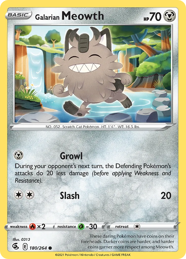 Galarian Meowth card image