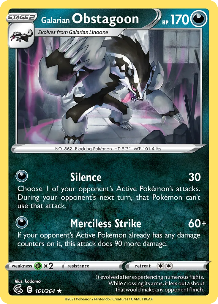 Galarian Obstagoon card image