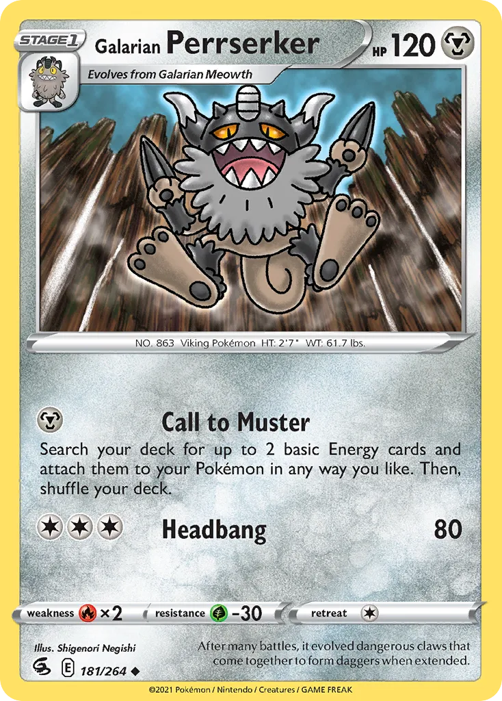 Galarian Perrserker card image