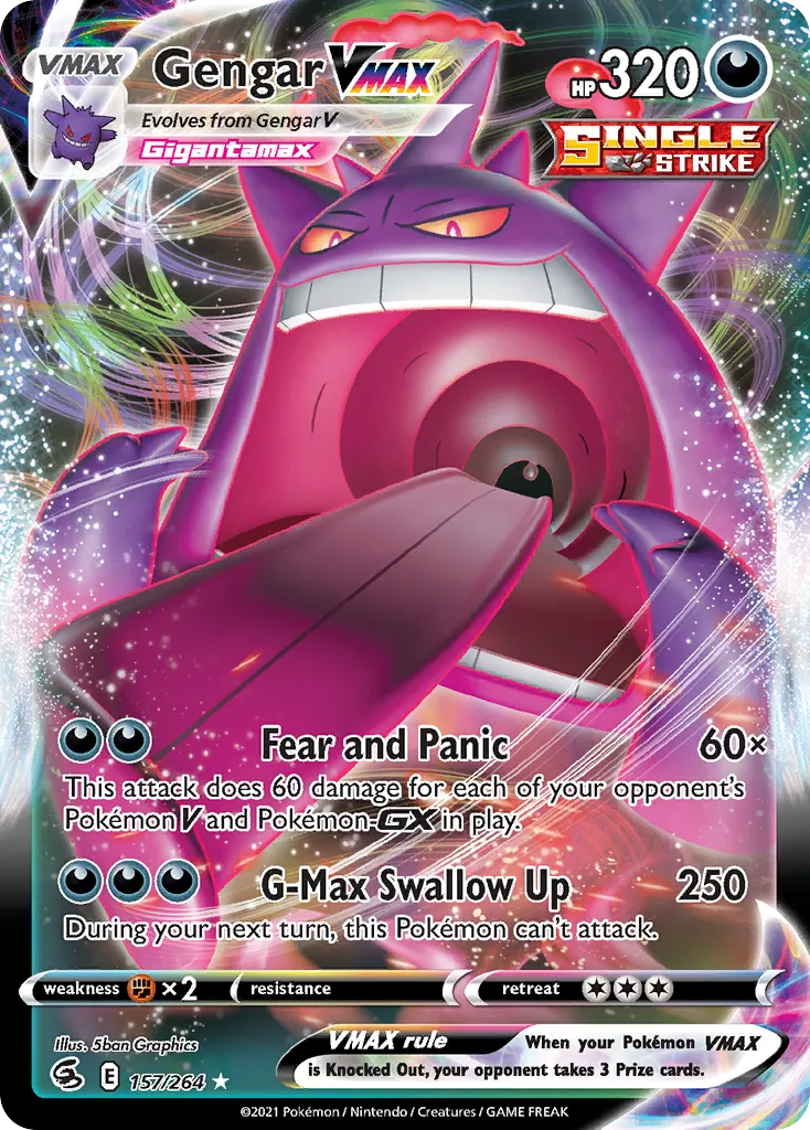 Gengar VMAX #157 card image