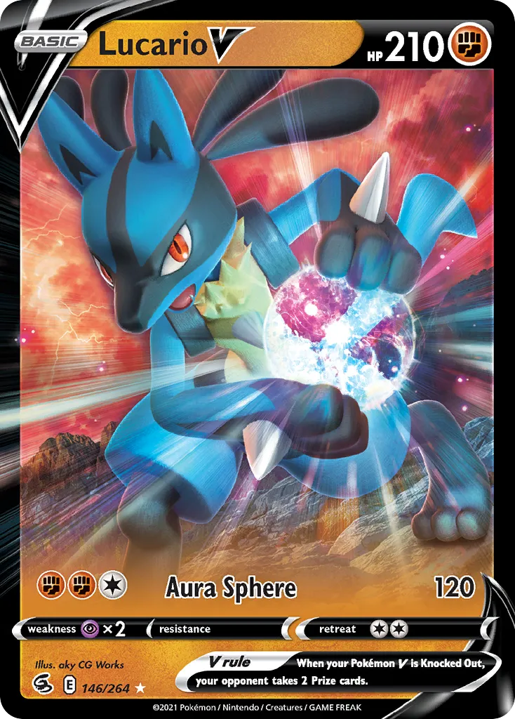 Lucario V card image