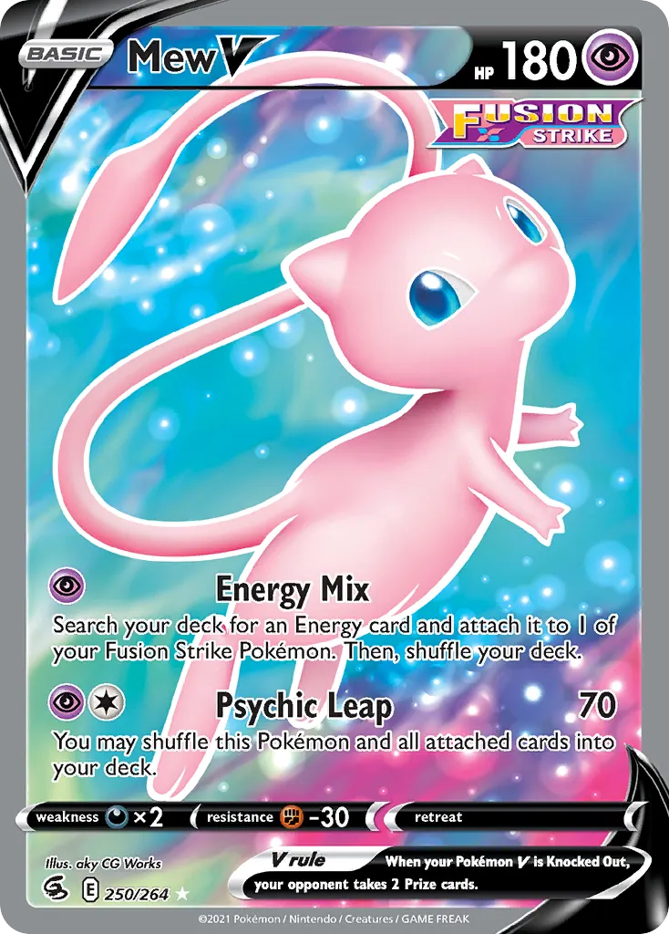 Mew V #250 card image