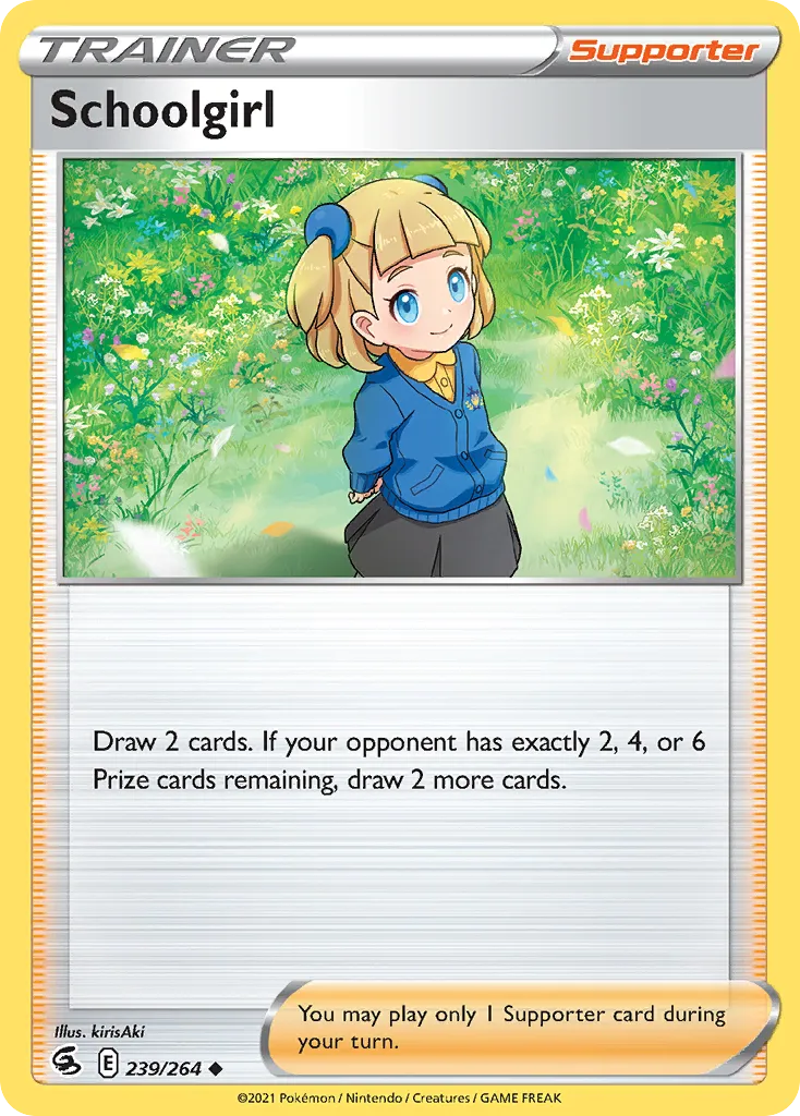 Schoolgirl card image