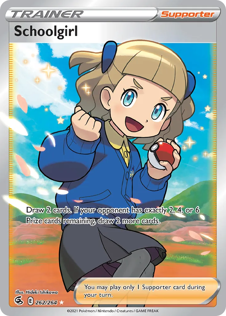 Schoolgirl card image