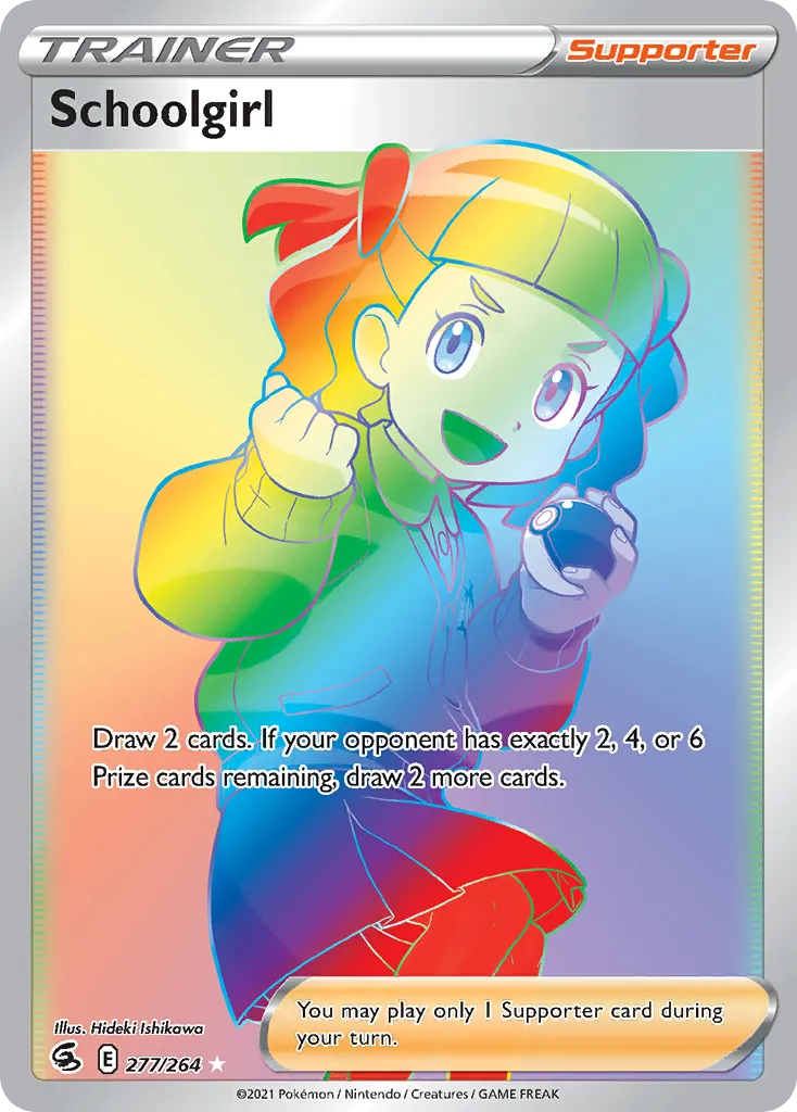 Schoolgirl card image