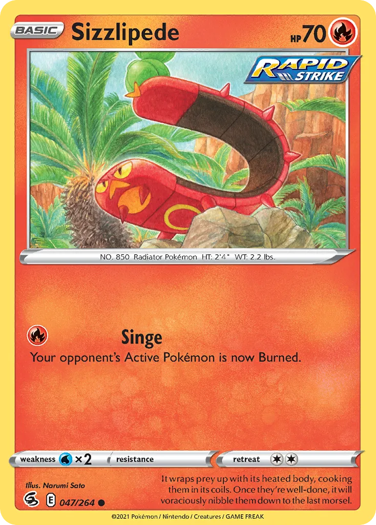 Sizzlipede card image