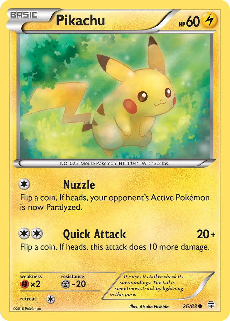 Pikachu card image