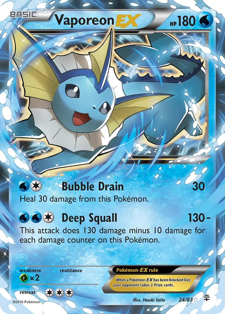 Vaporeon-EX card image