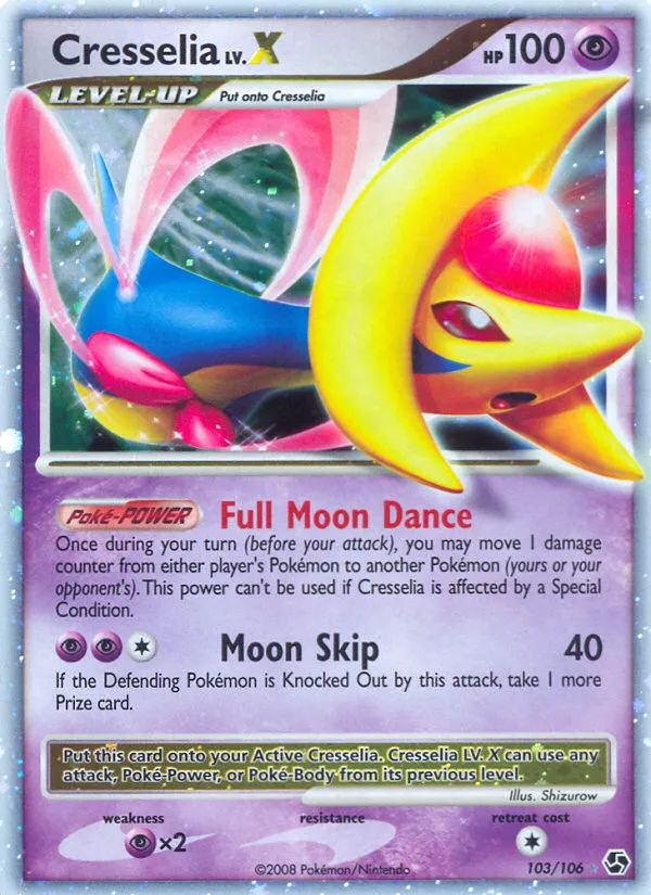 Cresselia LV.X #103 card image