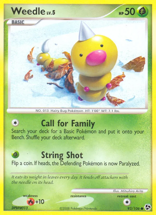 Weedle card image