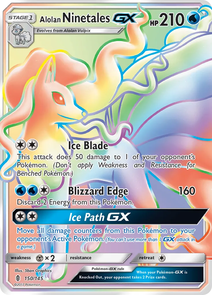 Alolan Ninetales-GX #150 card image
