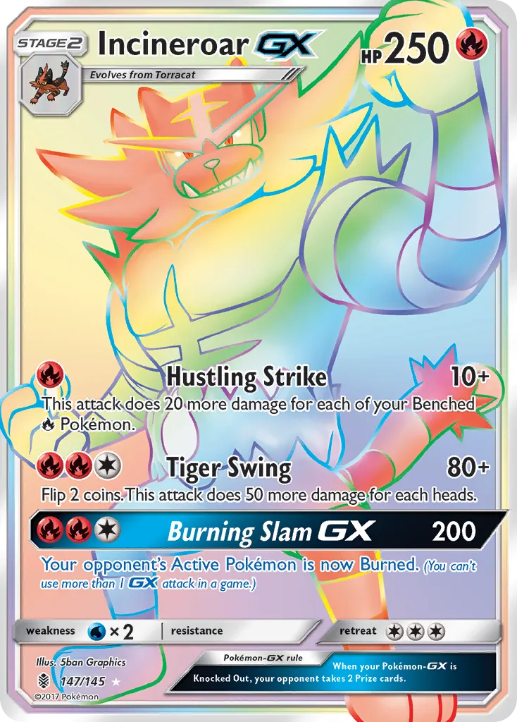 Incineroar-GX #147 card image